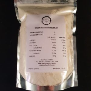 Organic Coconut Flour 1 kg (2 x 500gm pouches)